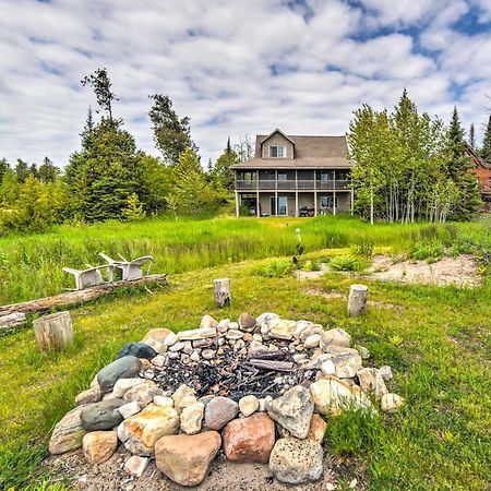 Secluded Lake Michigan Home Private Fire Pit Manistique Buitenkant foto